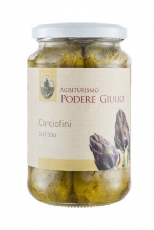 CARCIOFINI SOTT'OLIO 320 gr. Sottolio-Olio Extra Vergine d'Oliva-